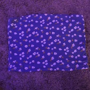 Flower tube top